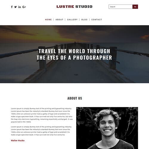 Luster Studio template preview