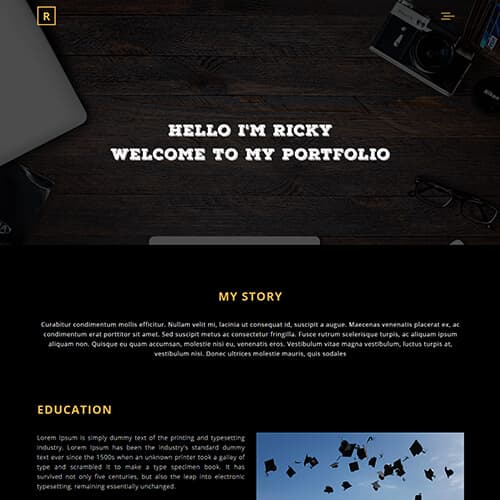 Ricky-Franti template preview