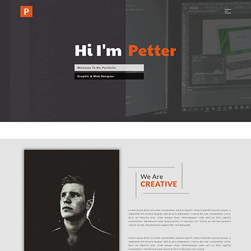 Petter template preview