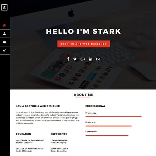 Stark-Semos template preview