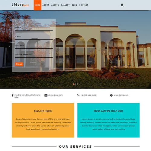 Urbanarchi template preview