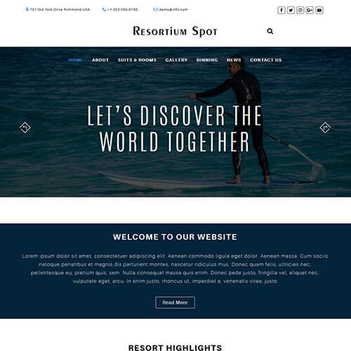 ResortiumSpot template preview
