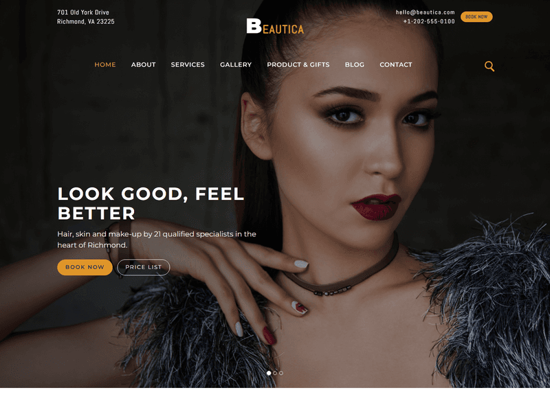 Beautica- HTML Fashion Design Website Template