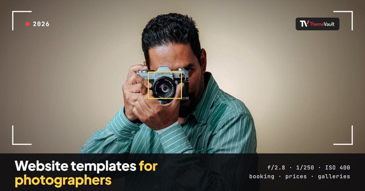 Best Website Templates for Photographers (2026)