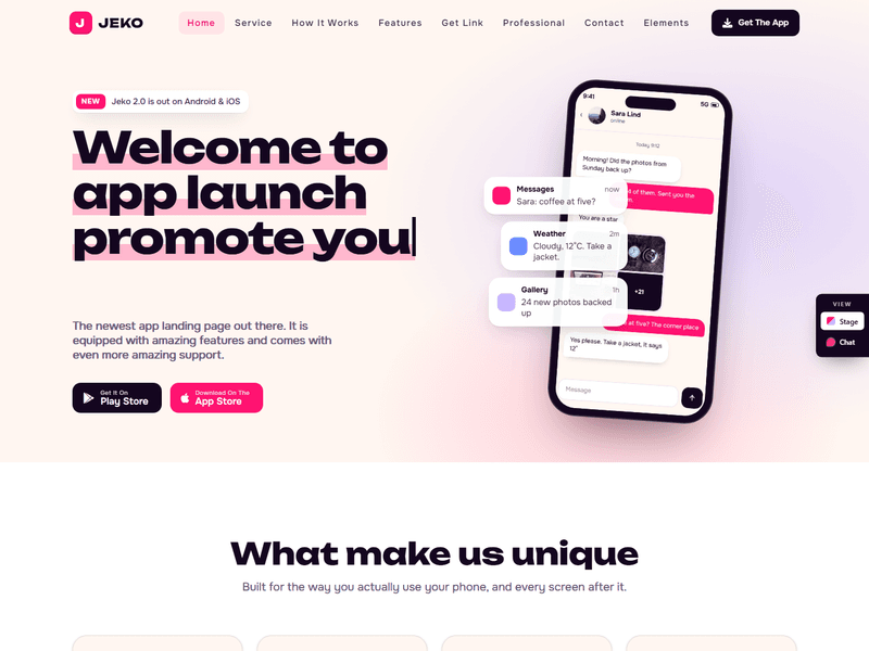 Jeko- One Page Responsive HTML5 Business Website Template