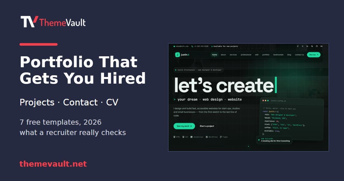 How to Build a Portfolio Website That Gets You Hired (2026)