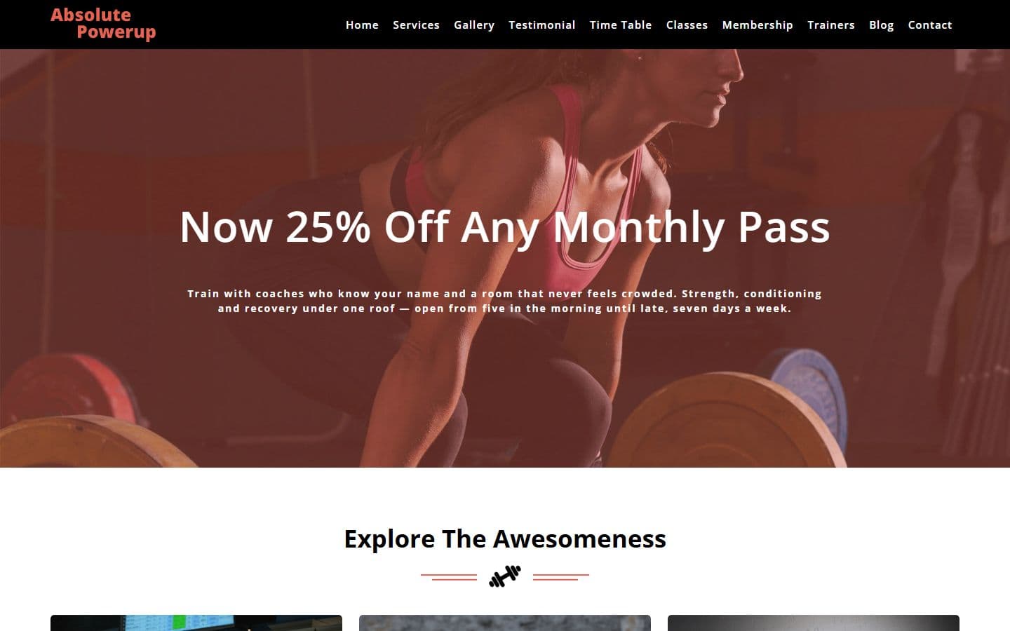 Absolute Powerup Home page