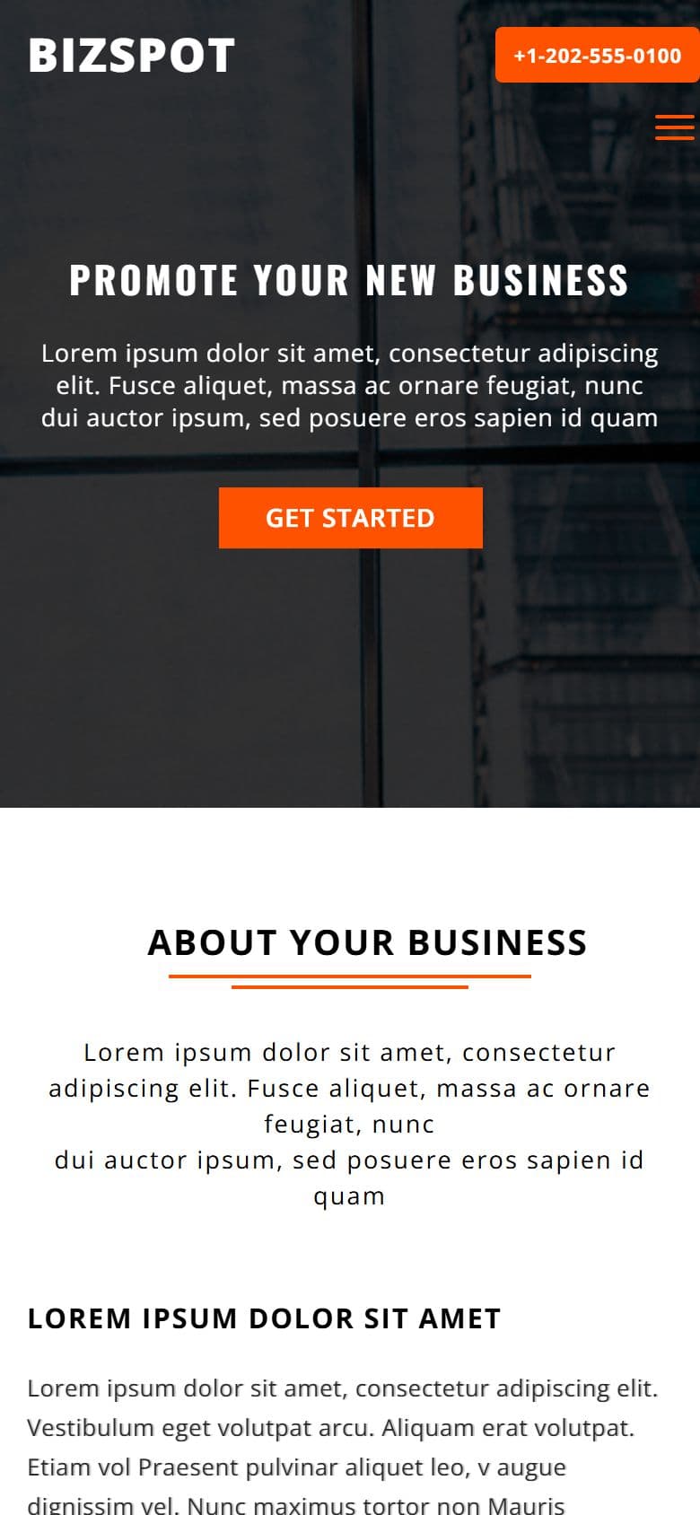 BizSpot on a phone