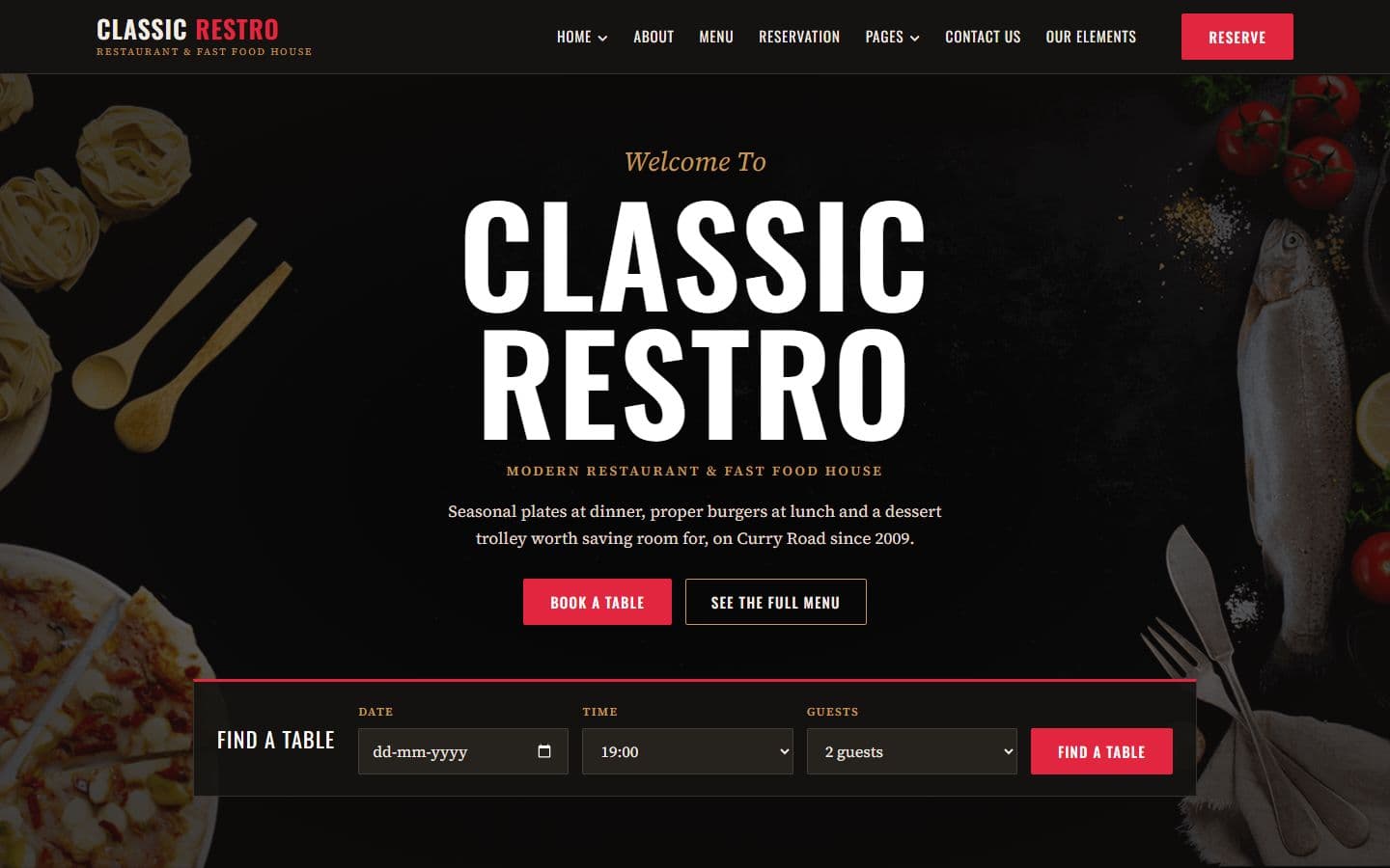 ClassicRestro — Open Kitchen design