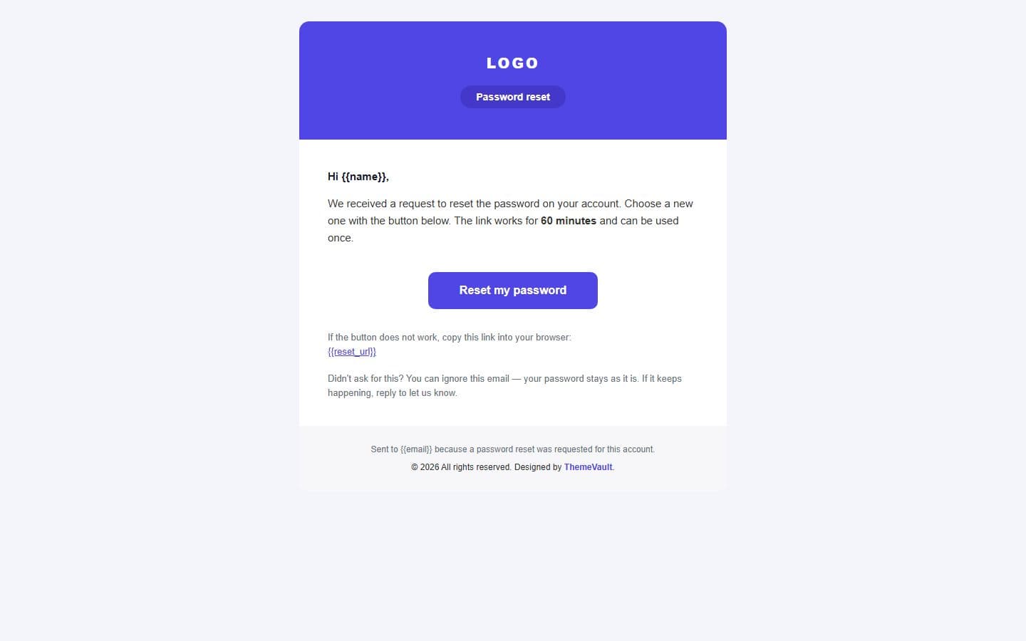 Creative Business Login Email: password reset page