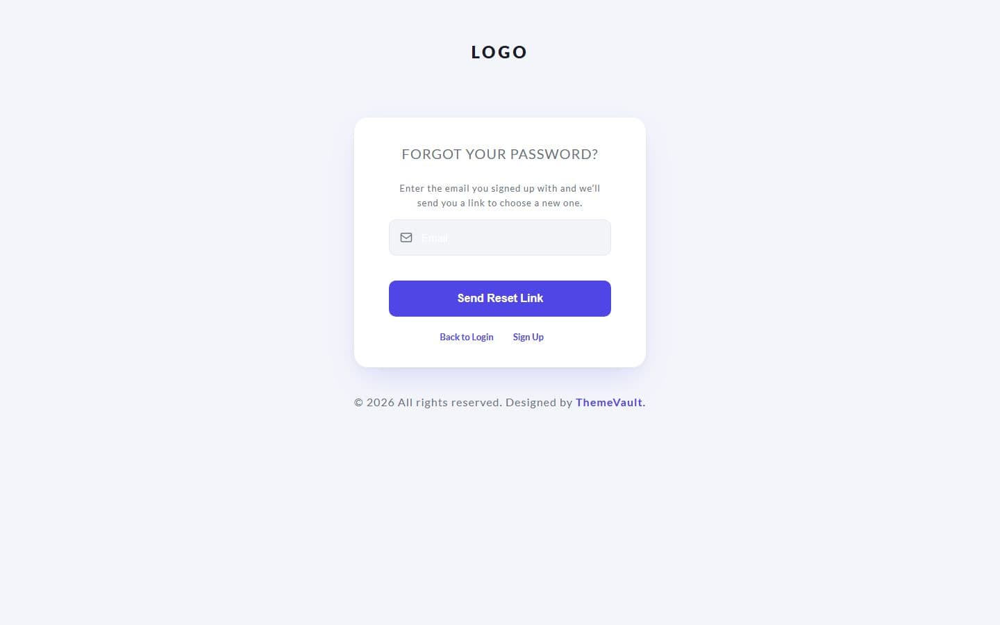 Creative Business Login Forgot password page