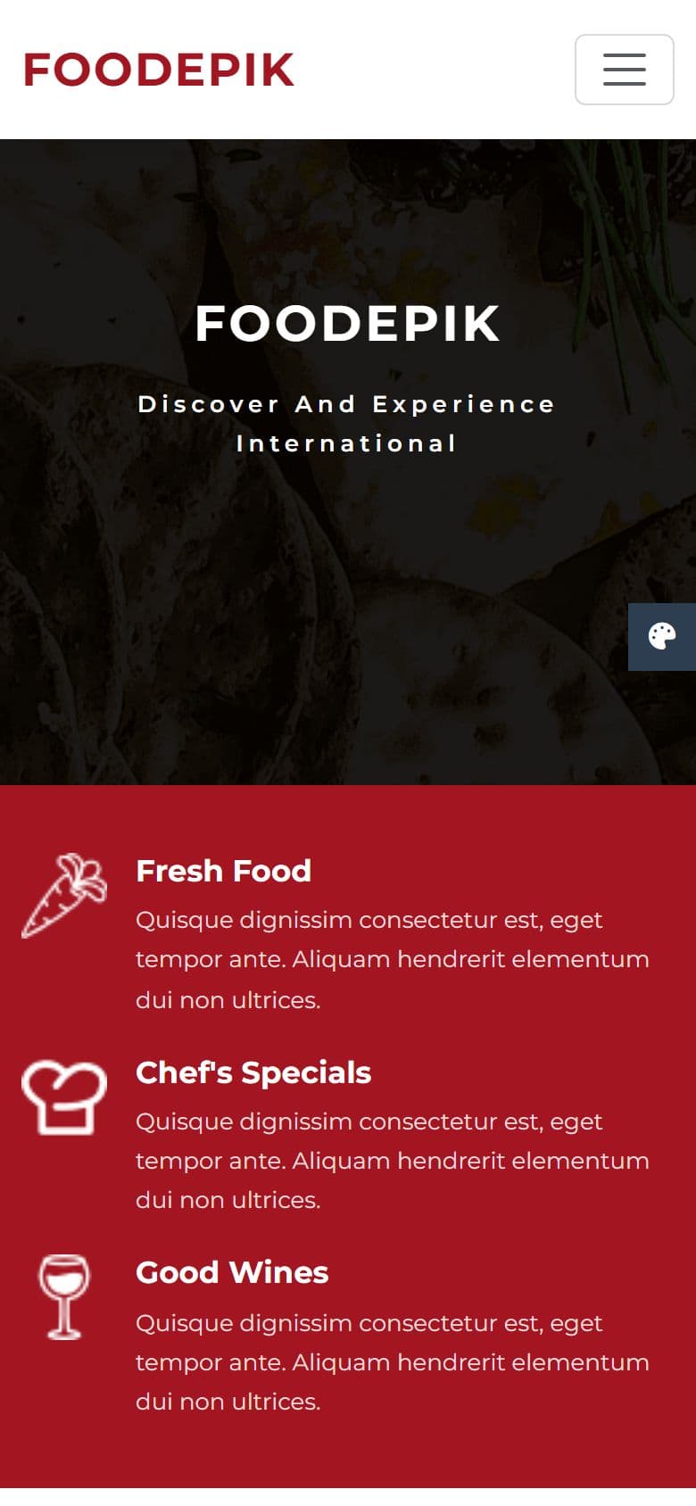 FoodEpik on a phone