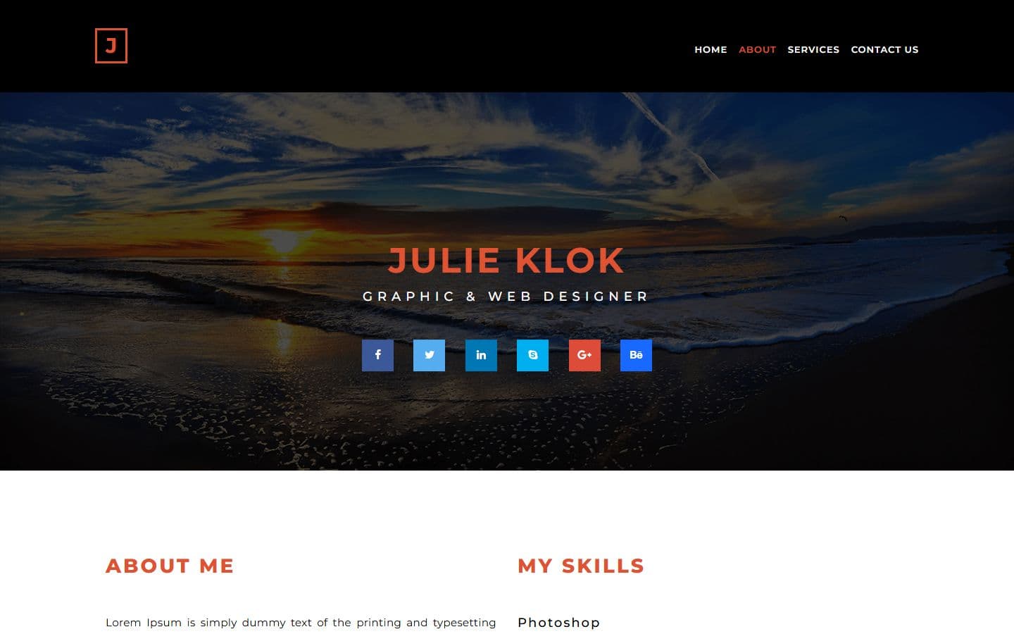Julie-Klok About page