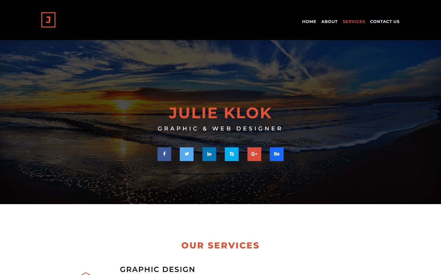 Julie-Klok Service page