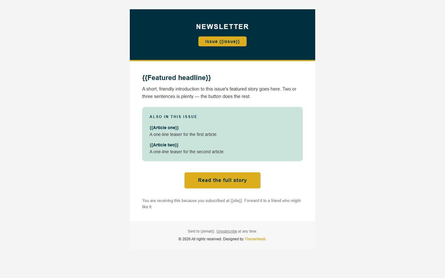 Modern Distinctive Subscribe Form Email: newsletter page