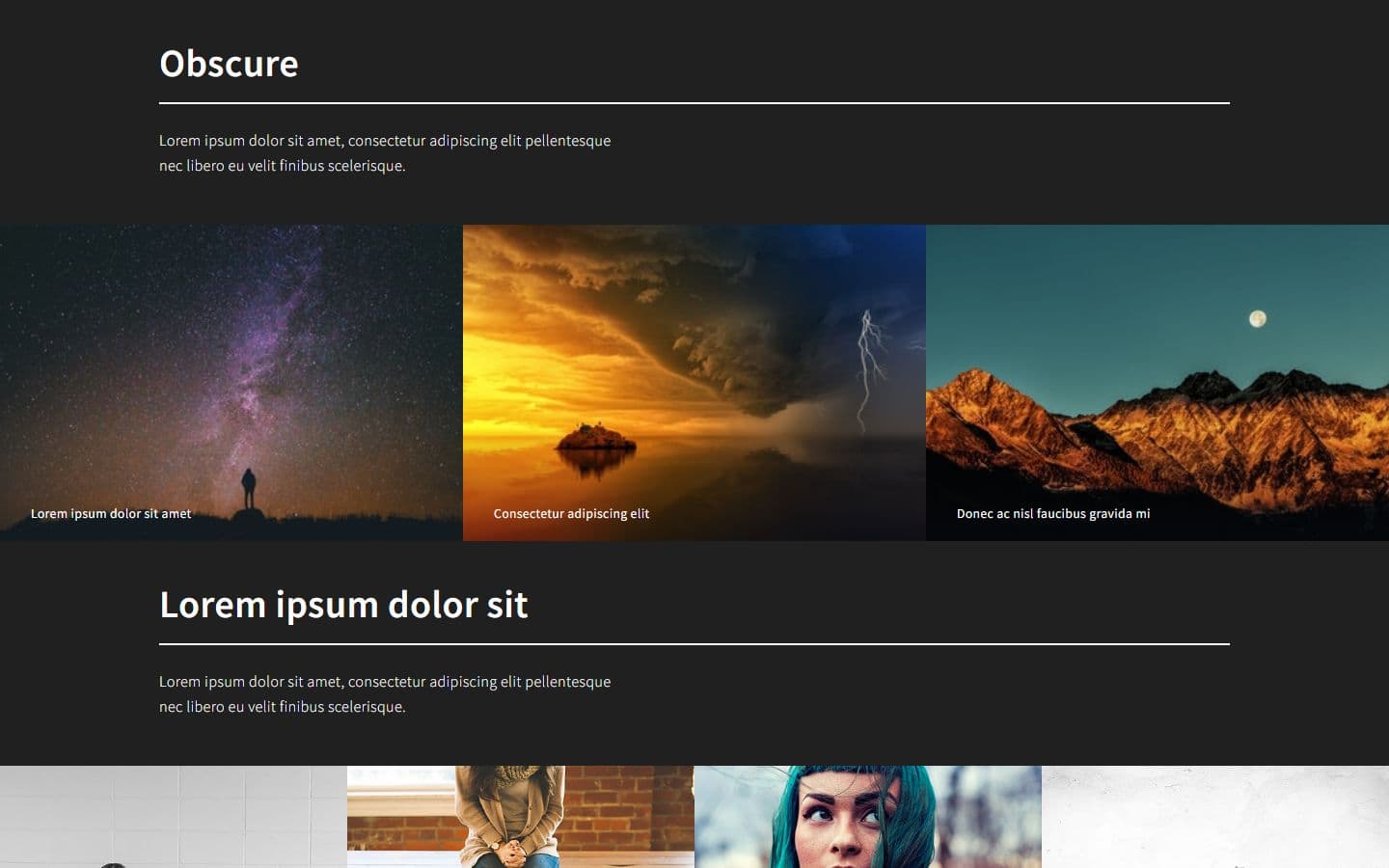 Obscure Home page