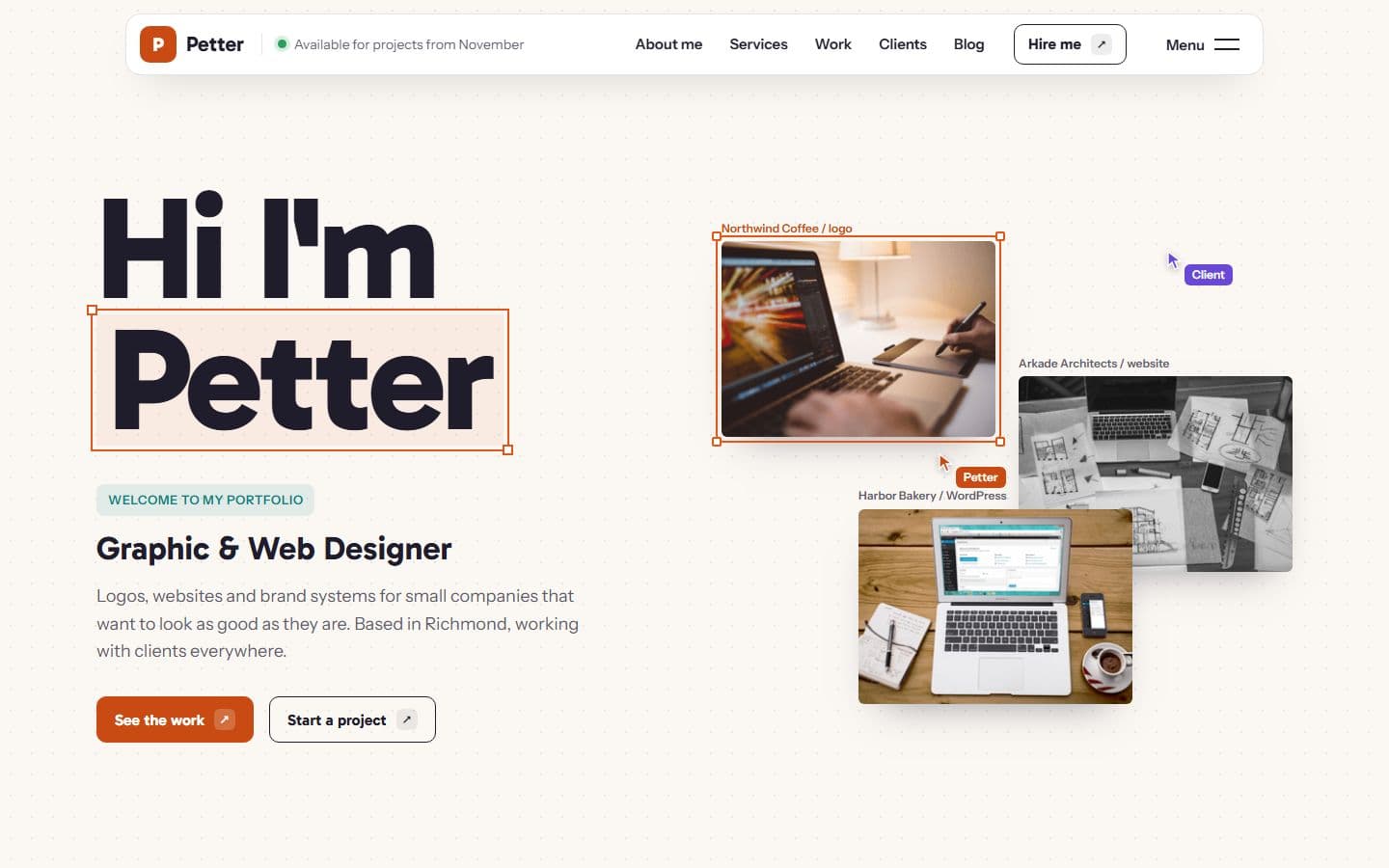 Petter — Canvas design