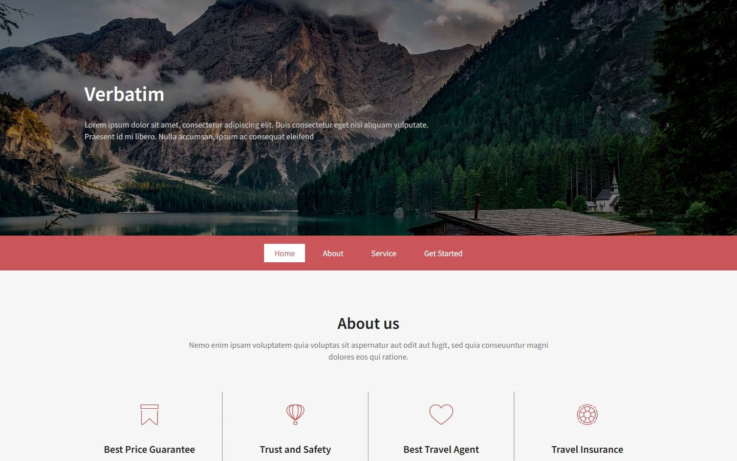 Verbatim Home page