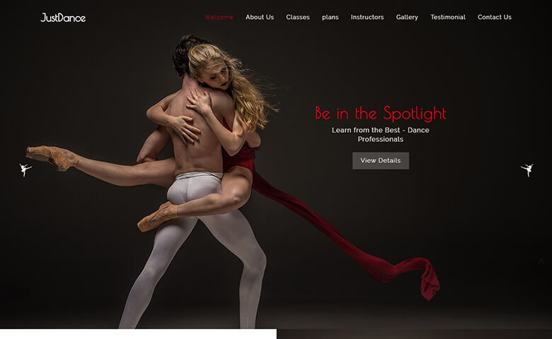 JustDance Website Template