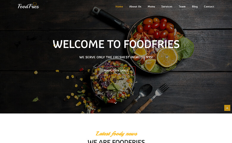 Foodfries Website Template