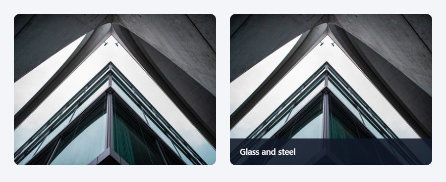 Caption that slides up CSS image hover effect: the card before and on hover